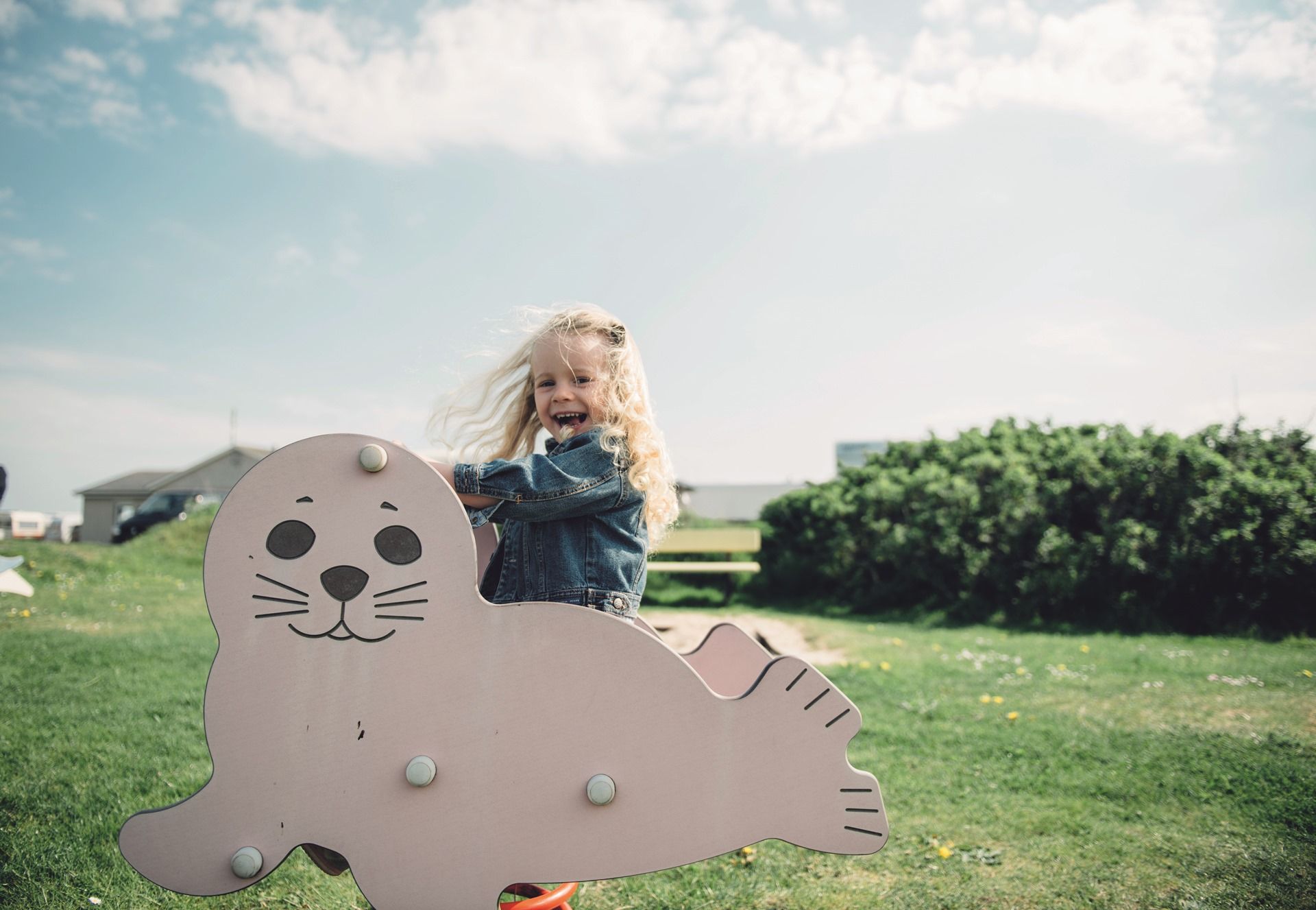 Schaukel auf dem Campingplatz Rantum