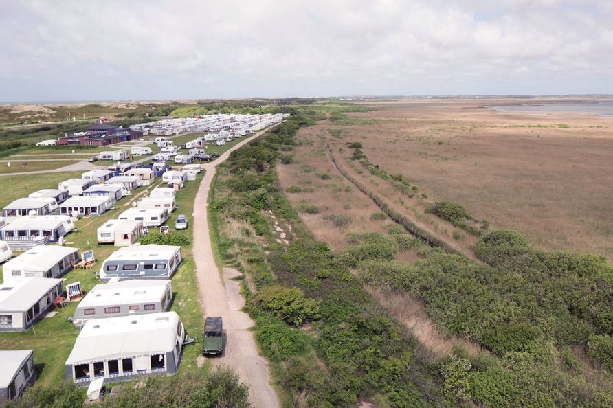 Luftaufnahme von der Insel Sylt aus 3000m Höhe