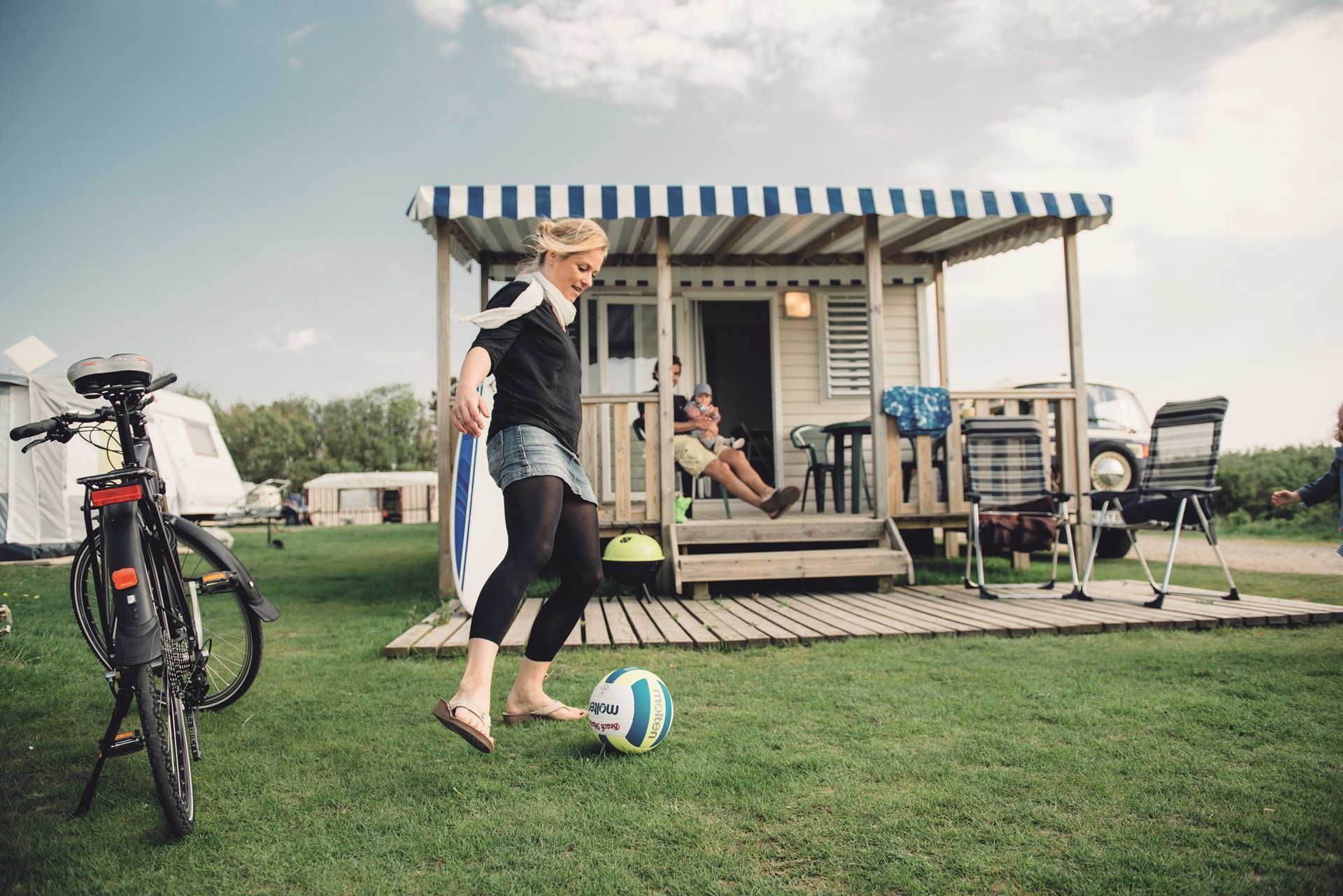 Mobilheim auf dem Campingplatz Rantum auf Sylt