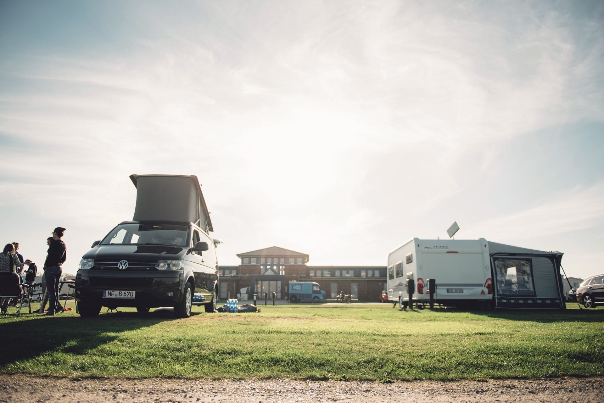 Waschhaus auf dem Campingplatz Rantum auf Sylt