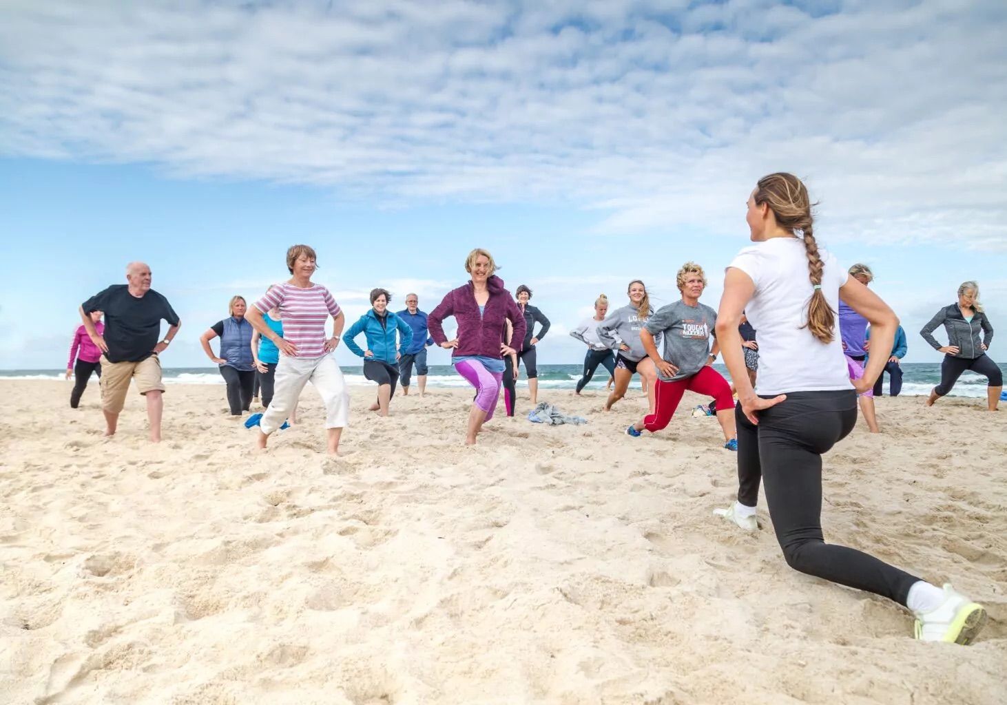 Strandgamnyastik am Westerländer Nordseestrand
