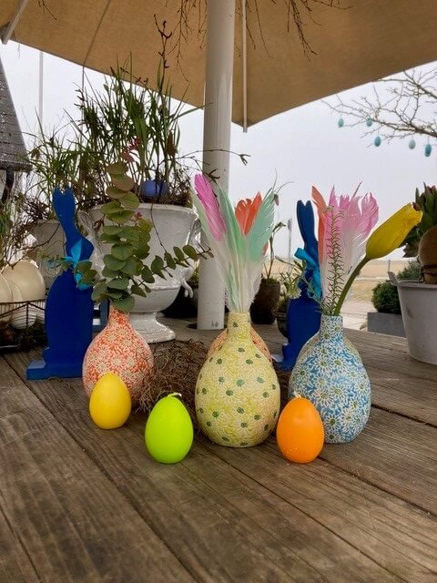 Osterdekoration von der Alten Wäscherei auf Sylt