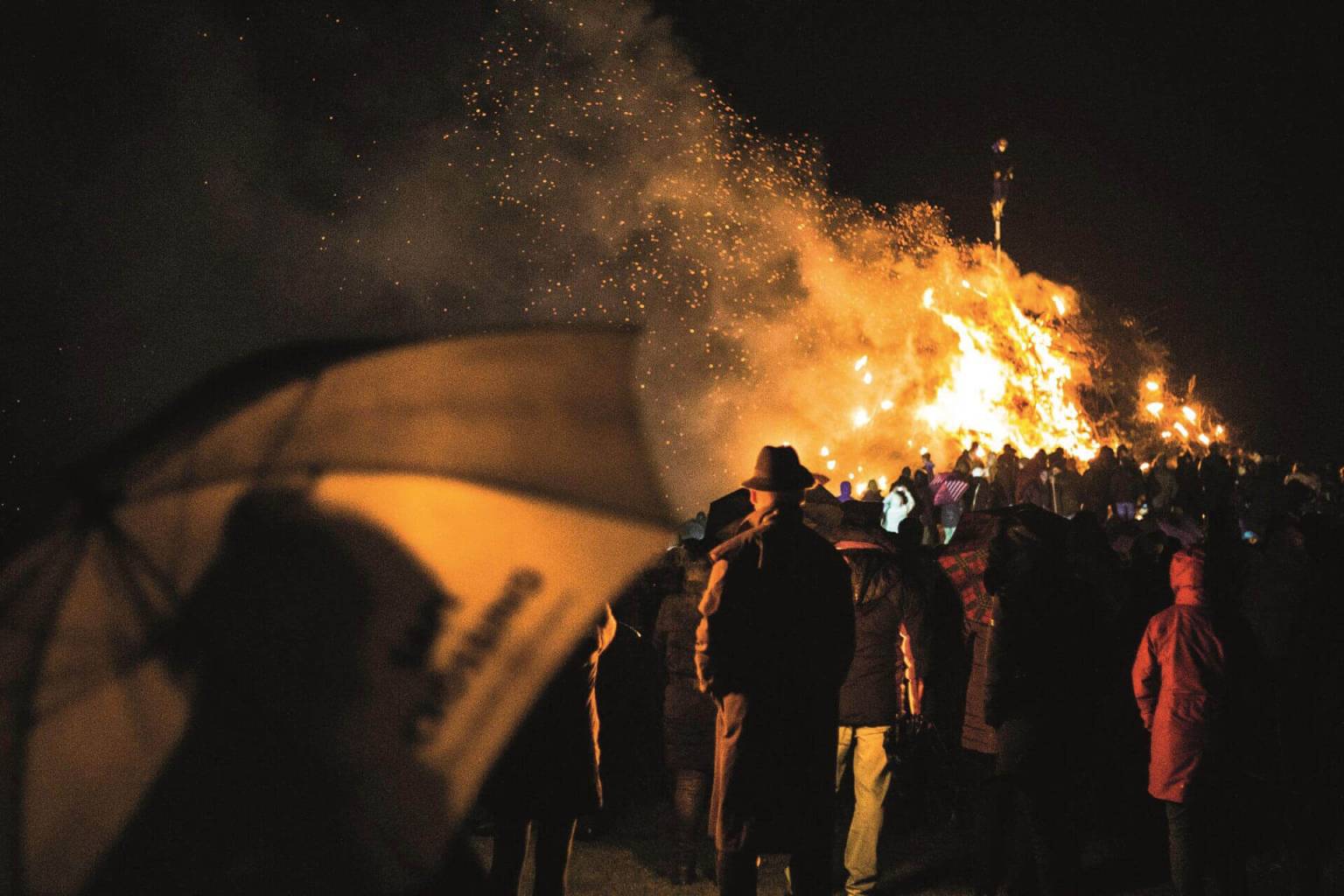Biikefeuer auf Sylt
