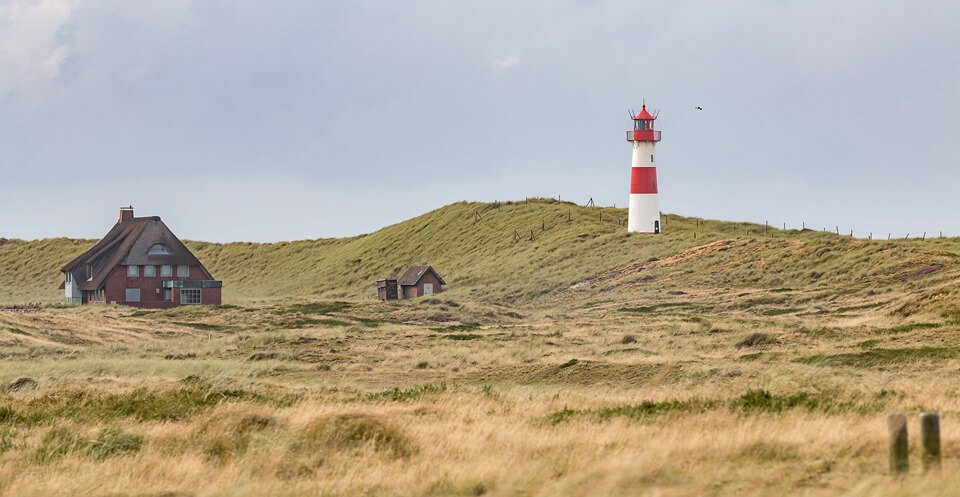 Der Leuchtturm vom Lister Ellenbogen auf Sylt