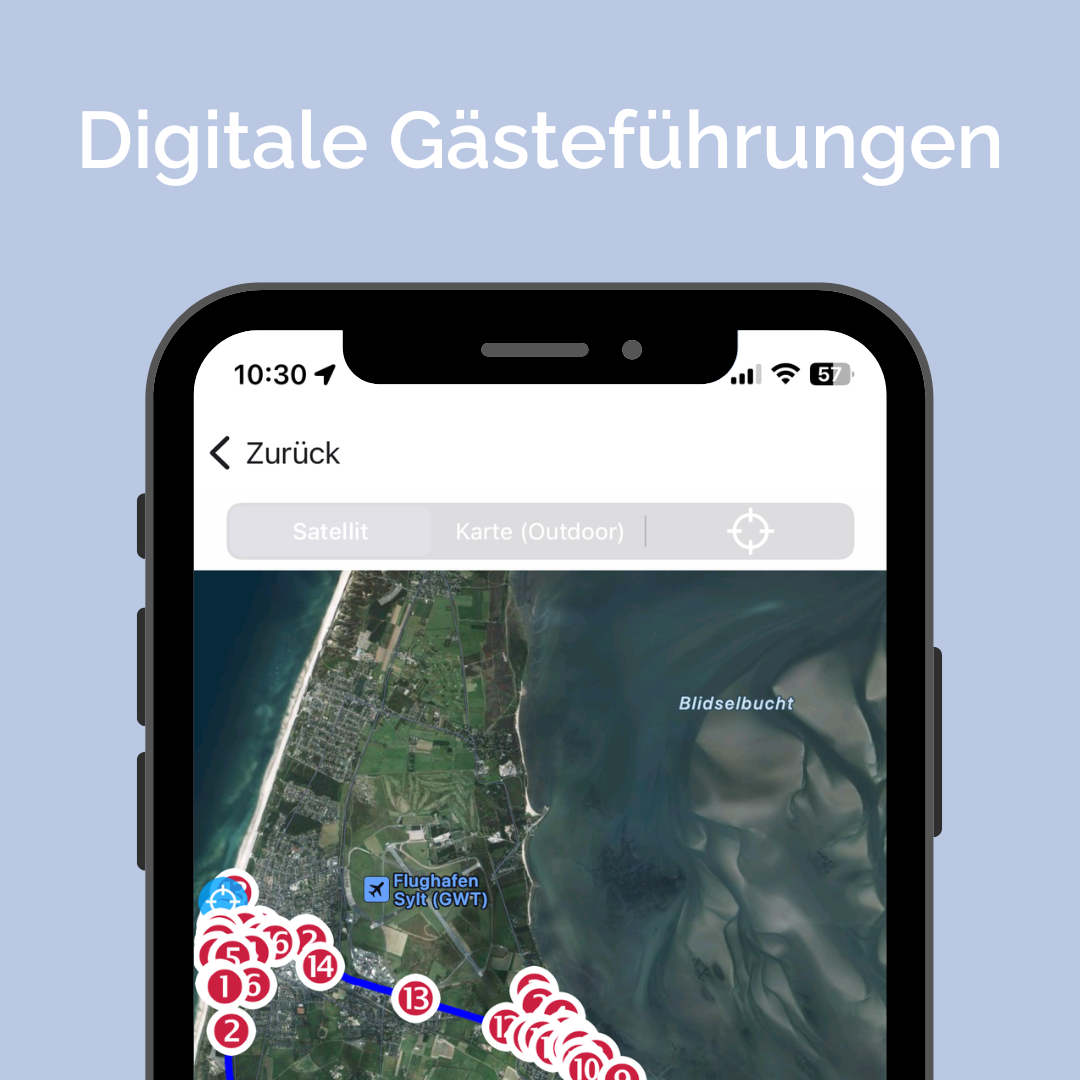 Digitale Gästeführungen in der iSylt-App