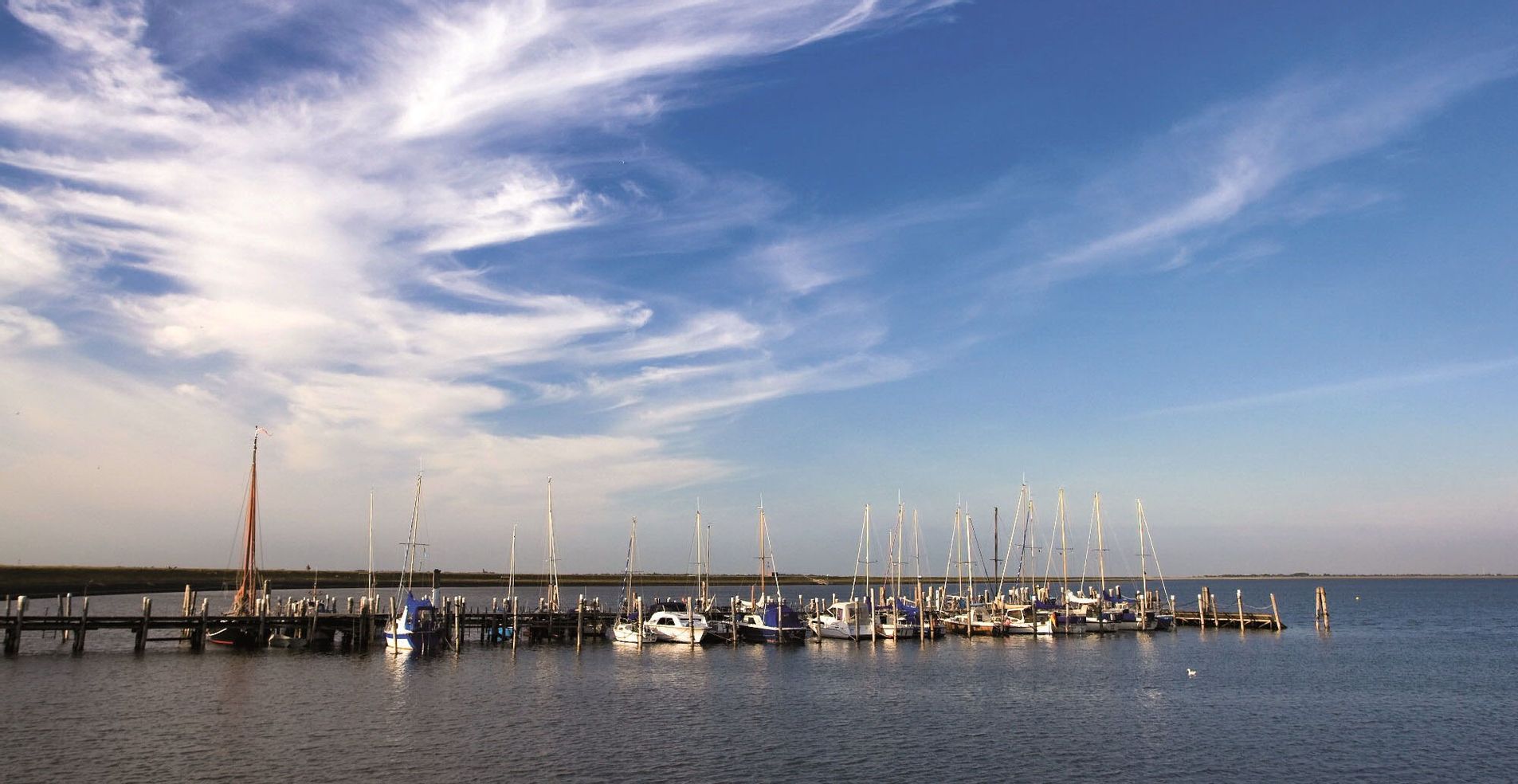 Segelboothafen in Rantum auf Sylt
