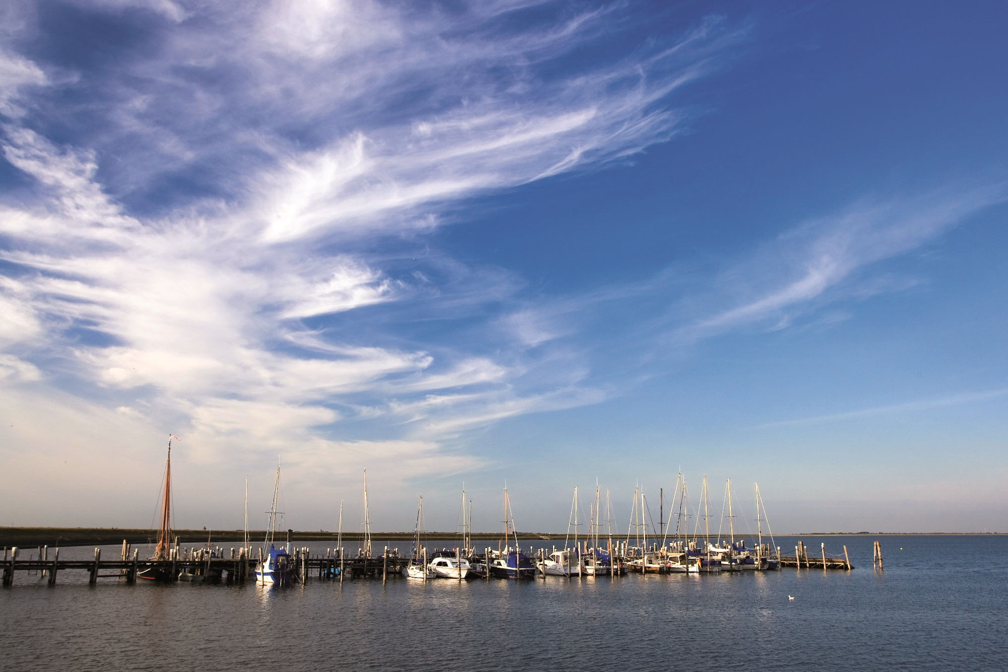 Segelboothafen in Rantum auf Sylt