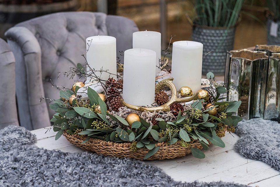 Adventsgedeck bei Harms auf Sylt