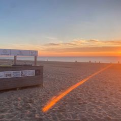 Müllsammelstation am Strand in Westerland