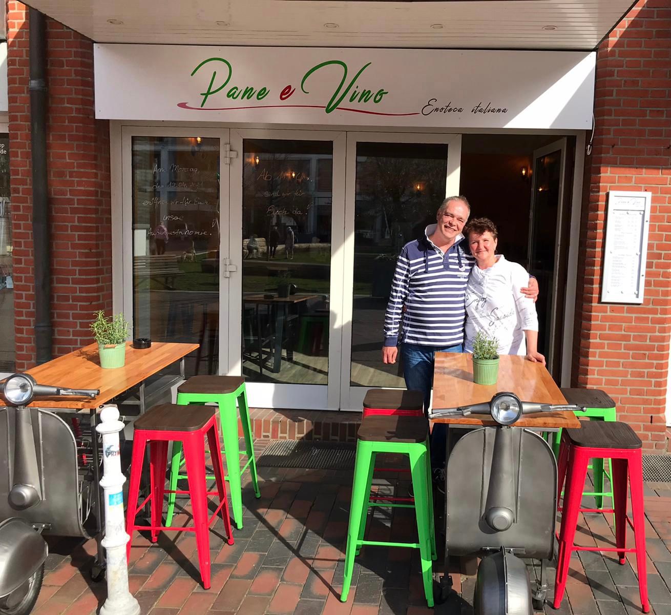 Pane e Vino Westerland Eingang außen