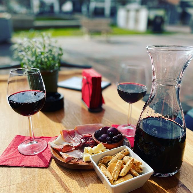 Pane e Vino Sylt gedeckter Tisch