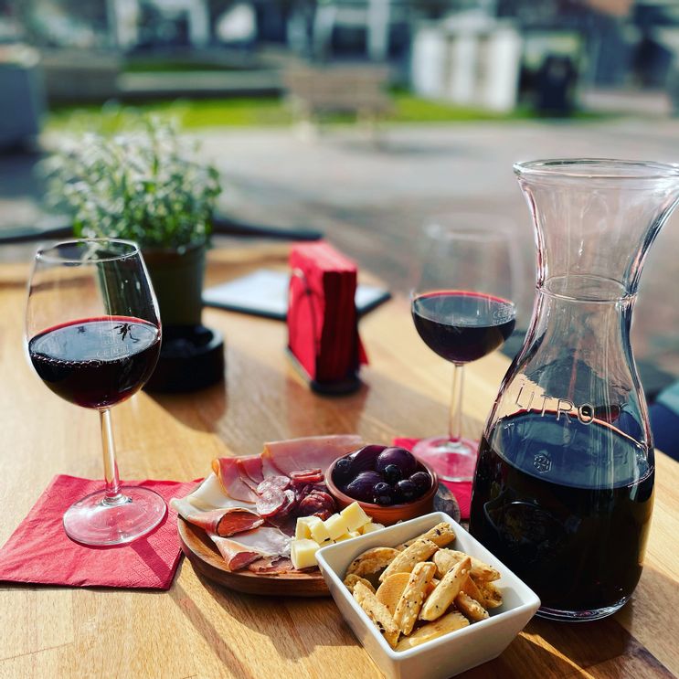 Pane e Vino Sylt gedeckter Tisch