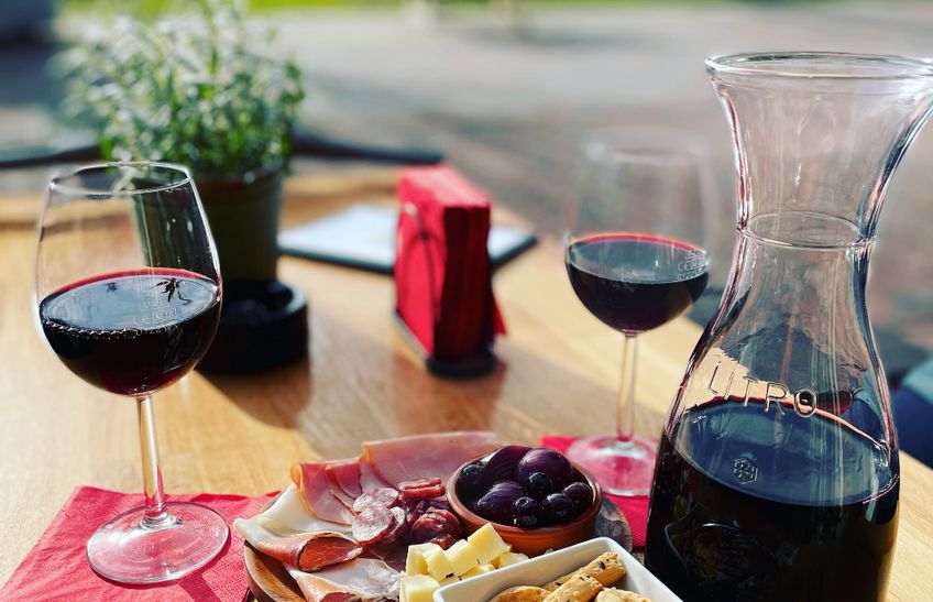 Pane e Vino Sylt gedeckter Tisch
