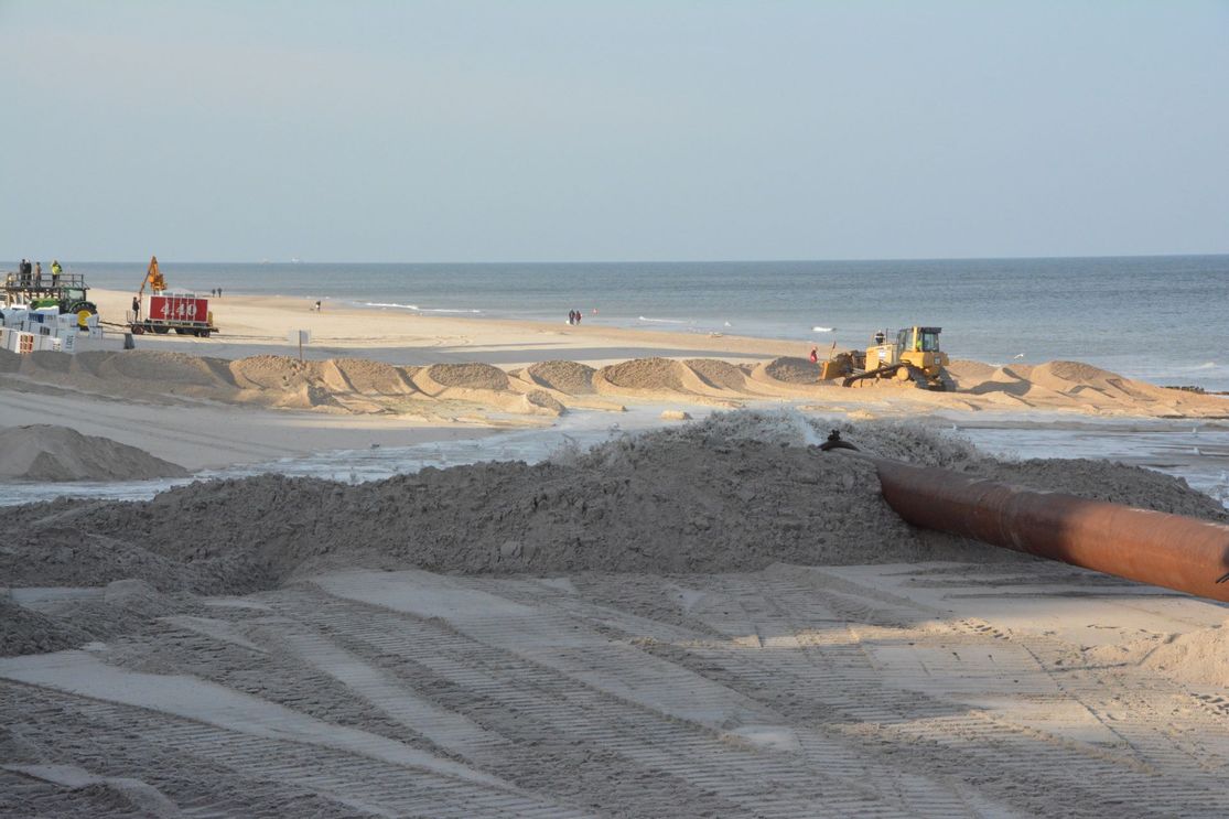 Sandvorspülungen auf Sylt