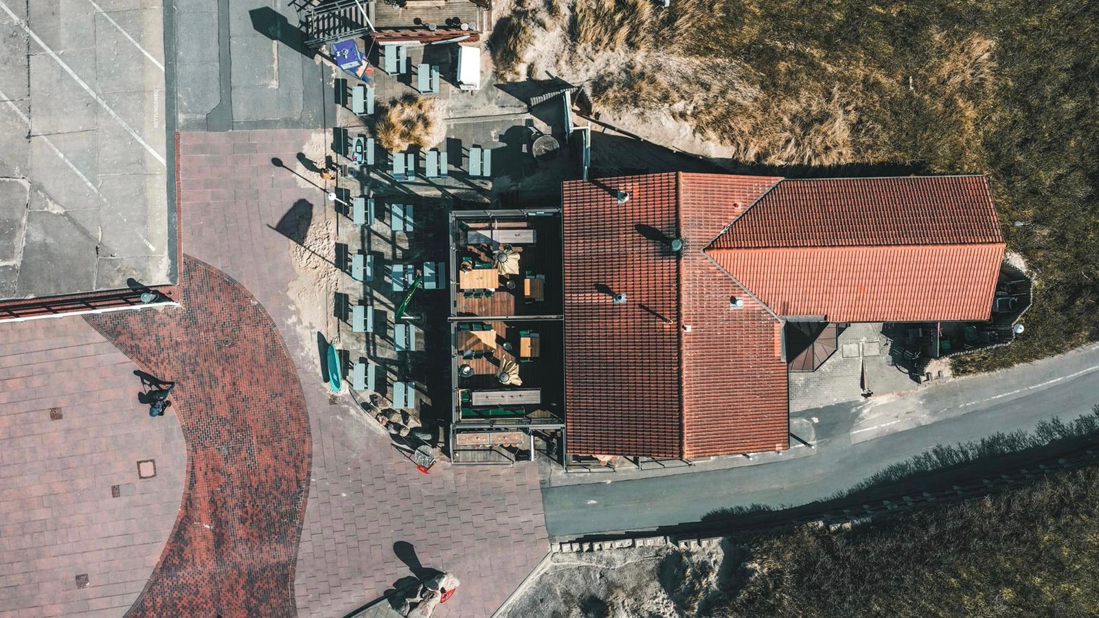 Sunset Beach Vogelperspektive