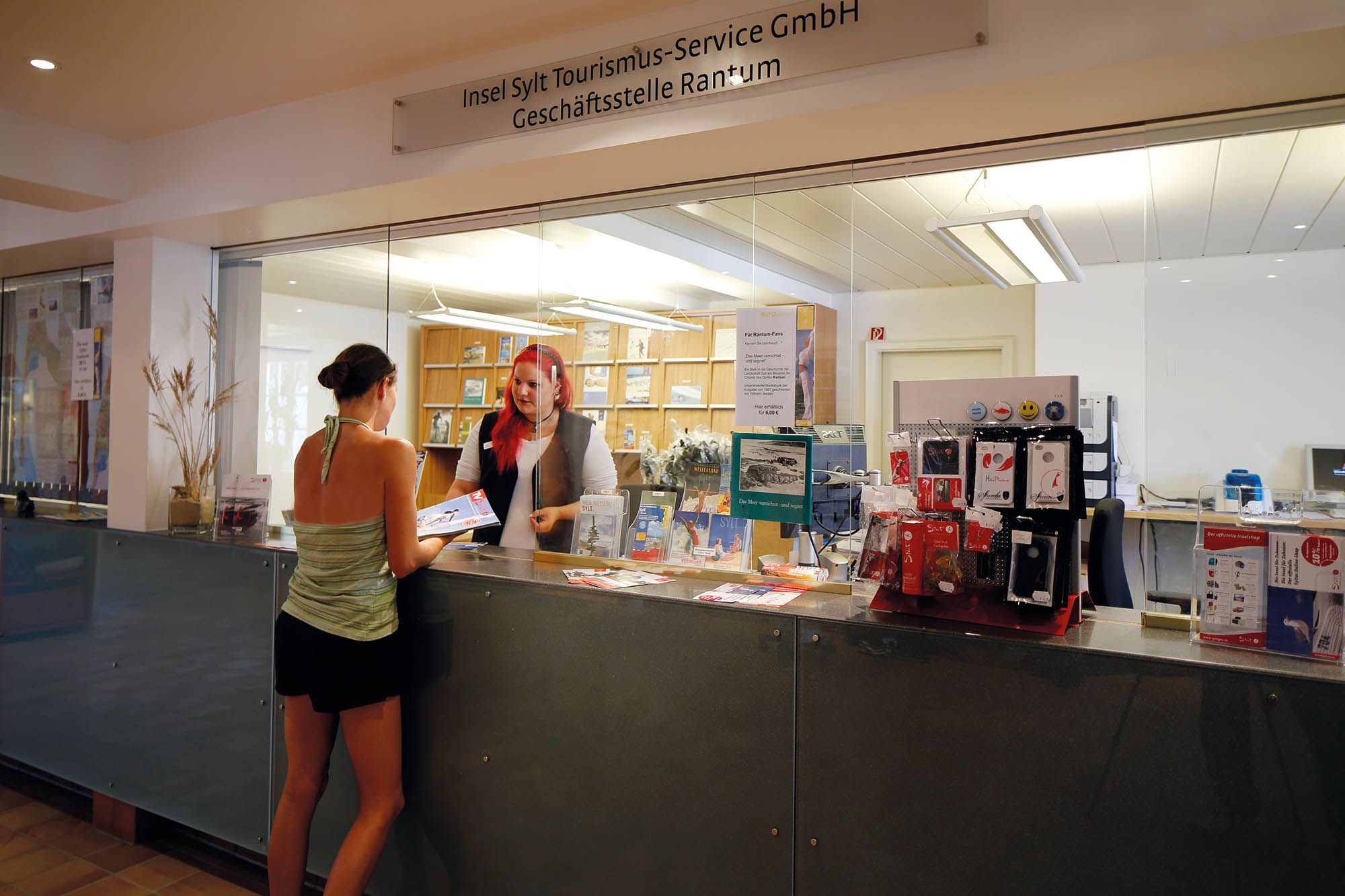 Tourist-Info in Rantum Kundengespräch