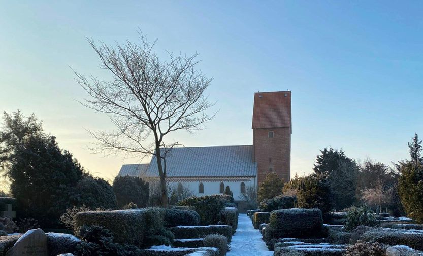 Kirche St. Severin im Schnee