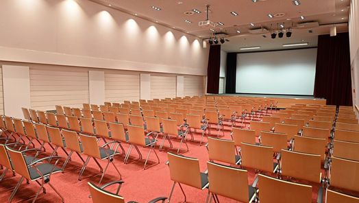 Reihenbestuhlung im Saal Frisia