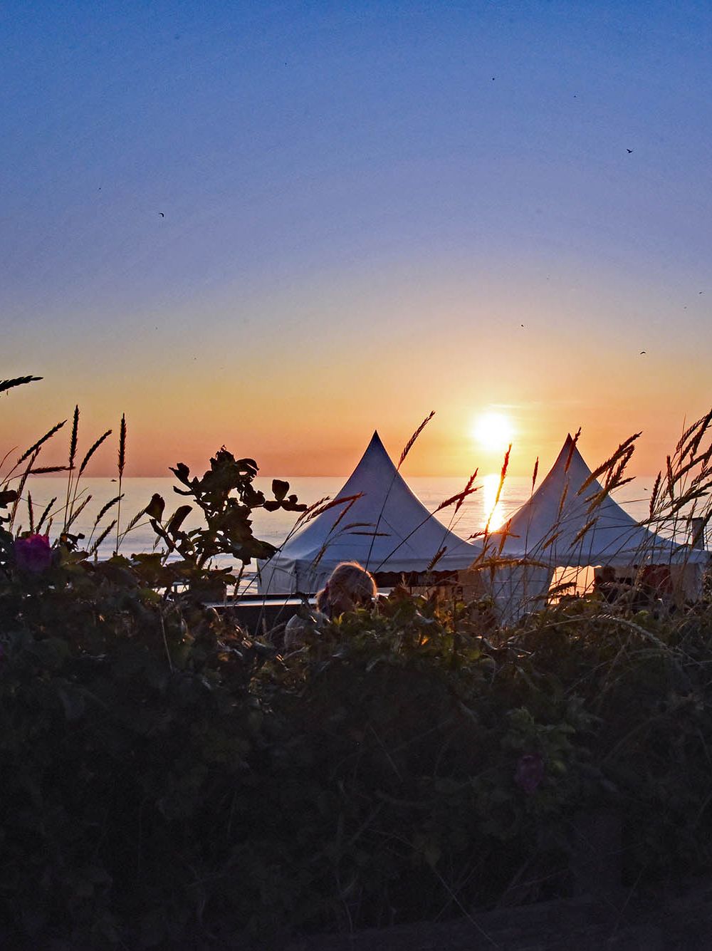 Abendstimmung beim Westerländer Winzerfest auf der Promenade