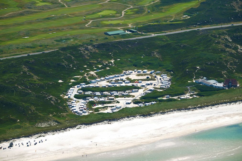 Campingplatz Hörnum von oben
