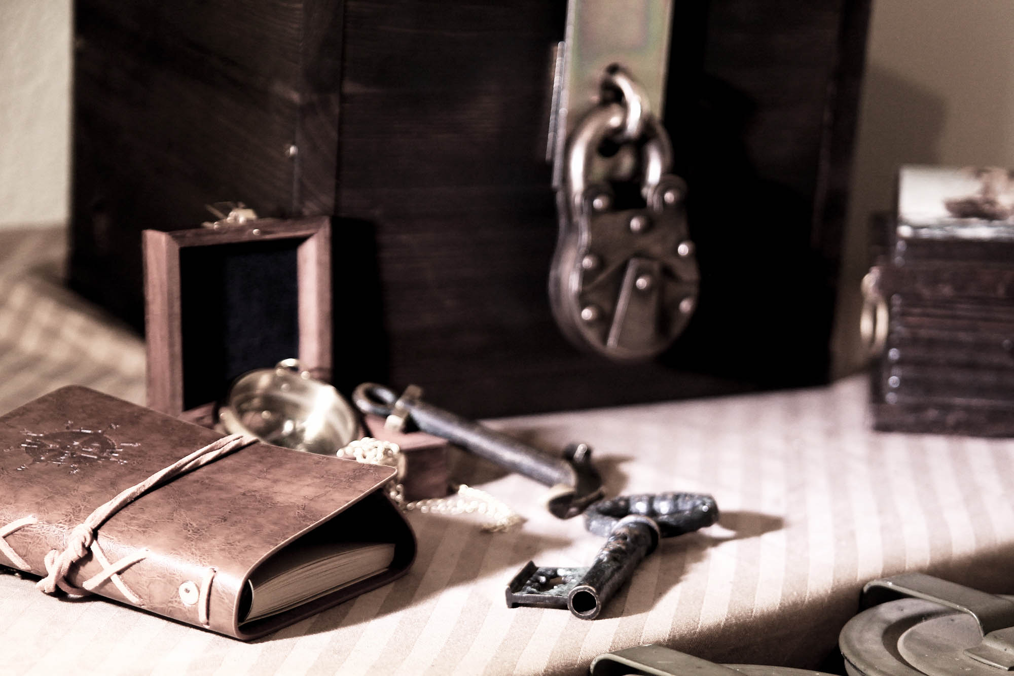 Utensilien für das Escape Game im Syltness Center