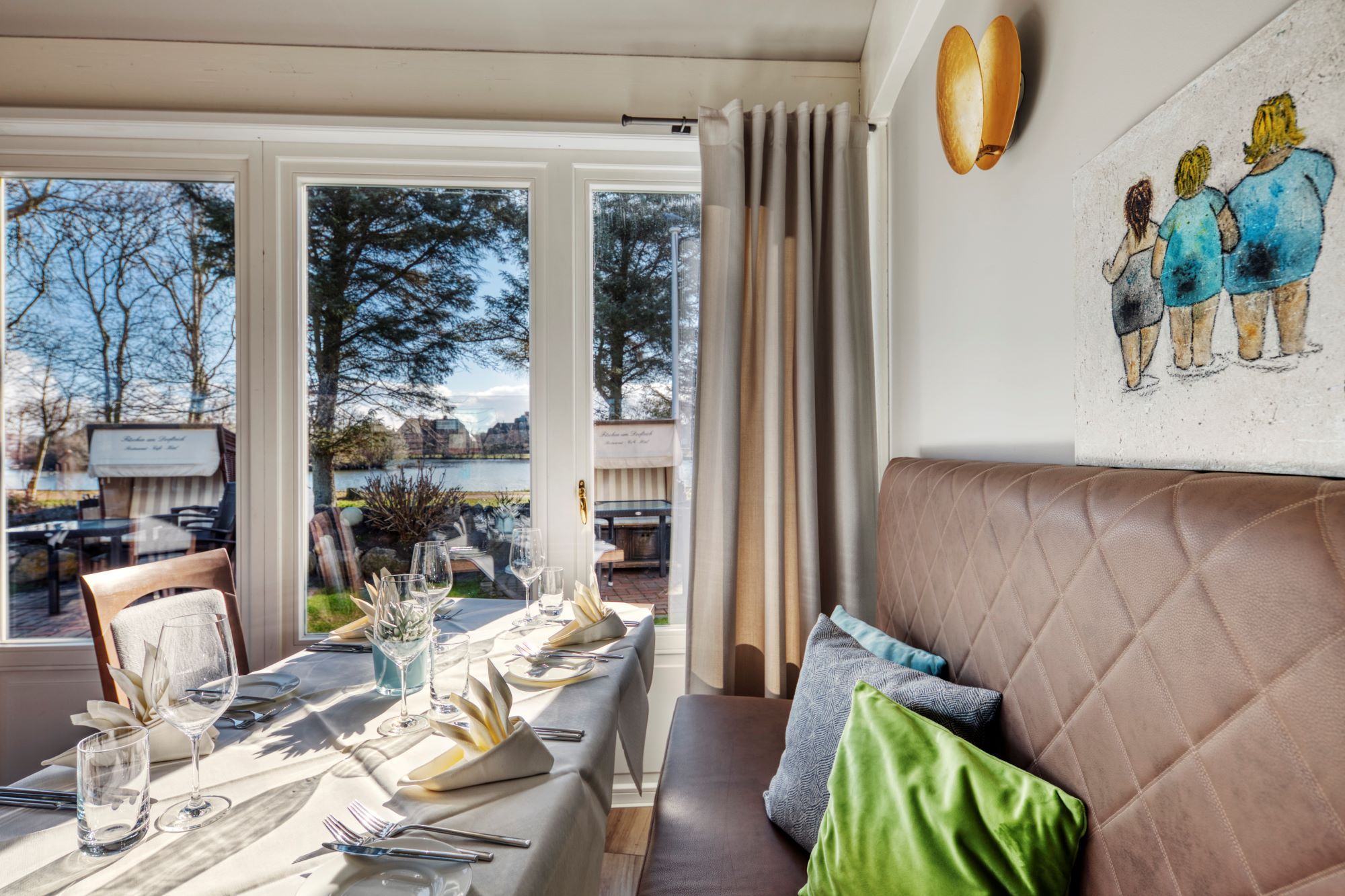 Restaurant und Hotel Fitschen am Dorfteich, Gastronomiebereich innen