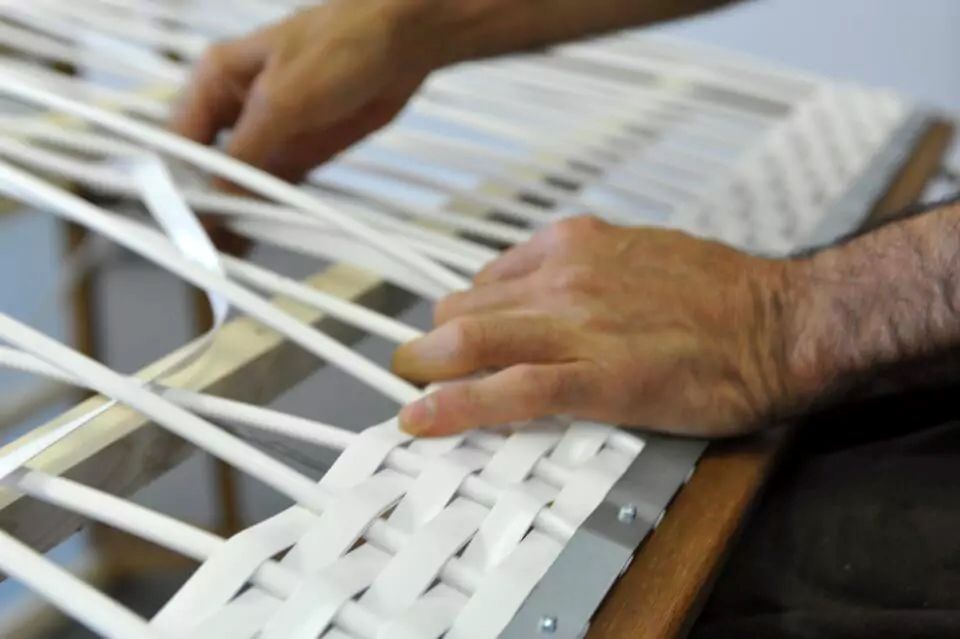Strandkorb flechten Sylt Manufaktur