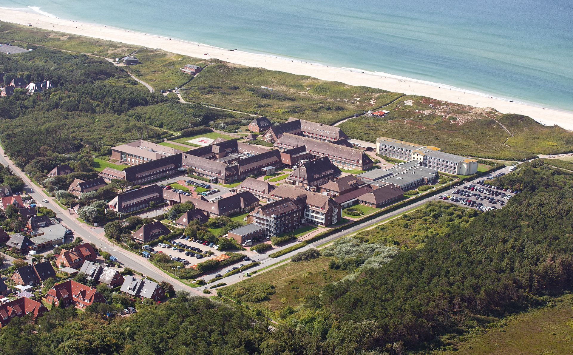 Asklepios Nordseeklinik Luftaufnahme
