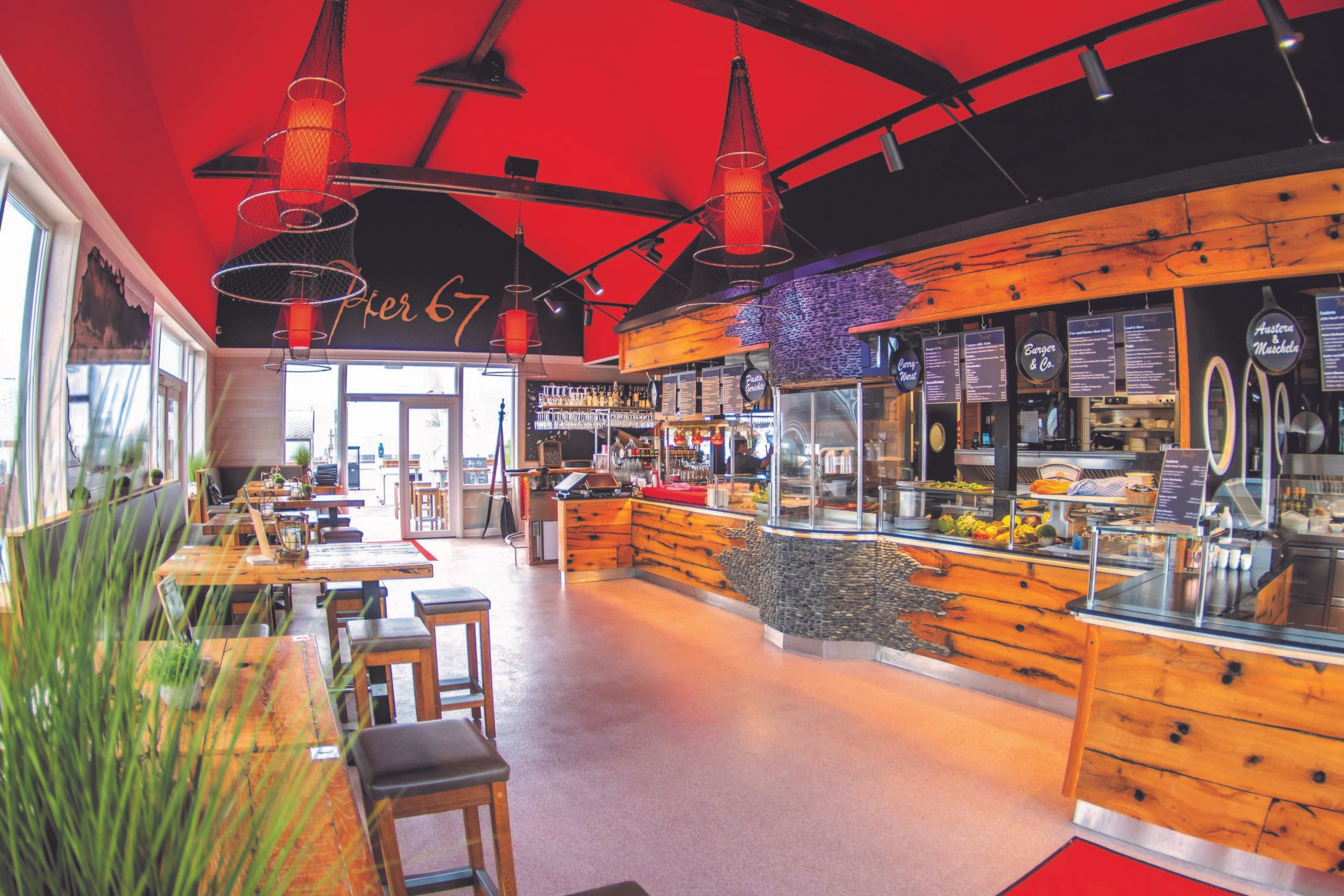 Pier 67 Restaurant innen Theke List Sylt