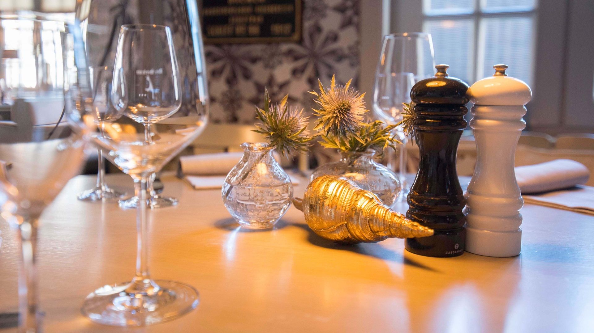 Restaurant Seekiste Deko gedeckter Tisch
