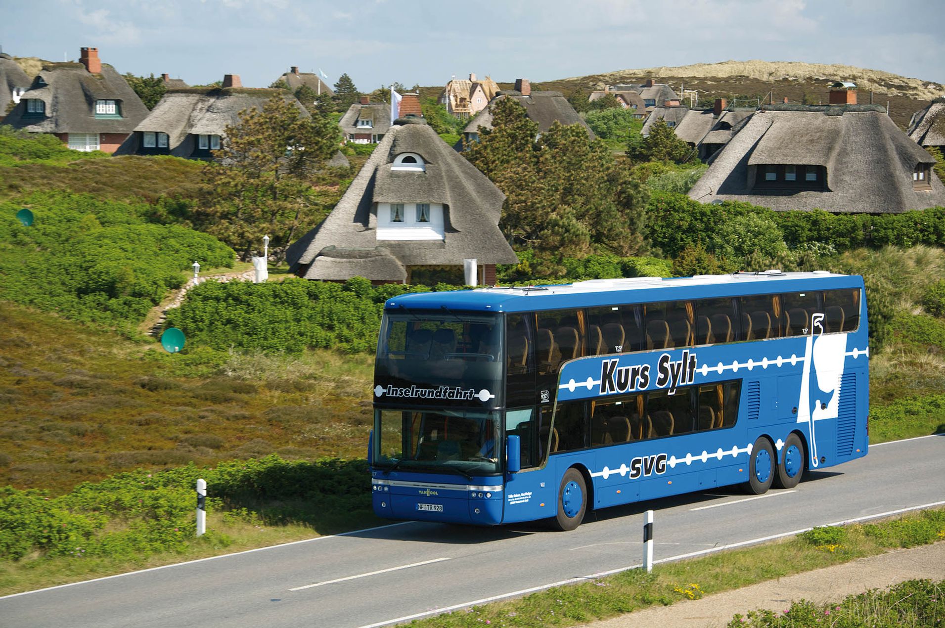 Inselrundfahrt mit einem Bus der Sylter Verkehrsgesellschaft