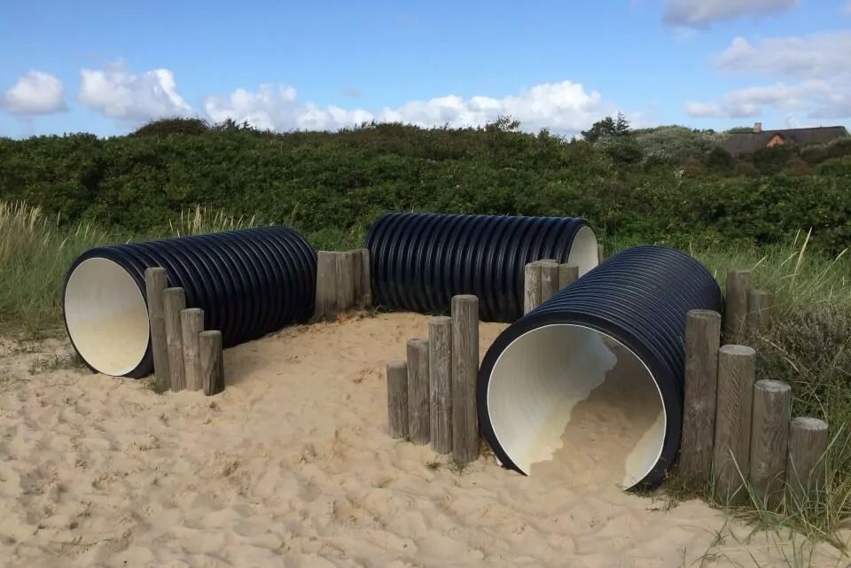 Spielplatz Kampen Kriechtunnel
