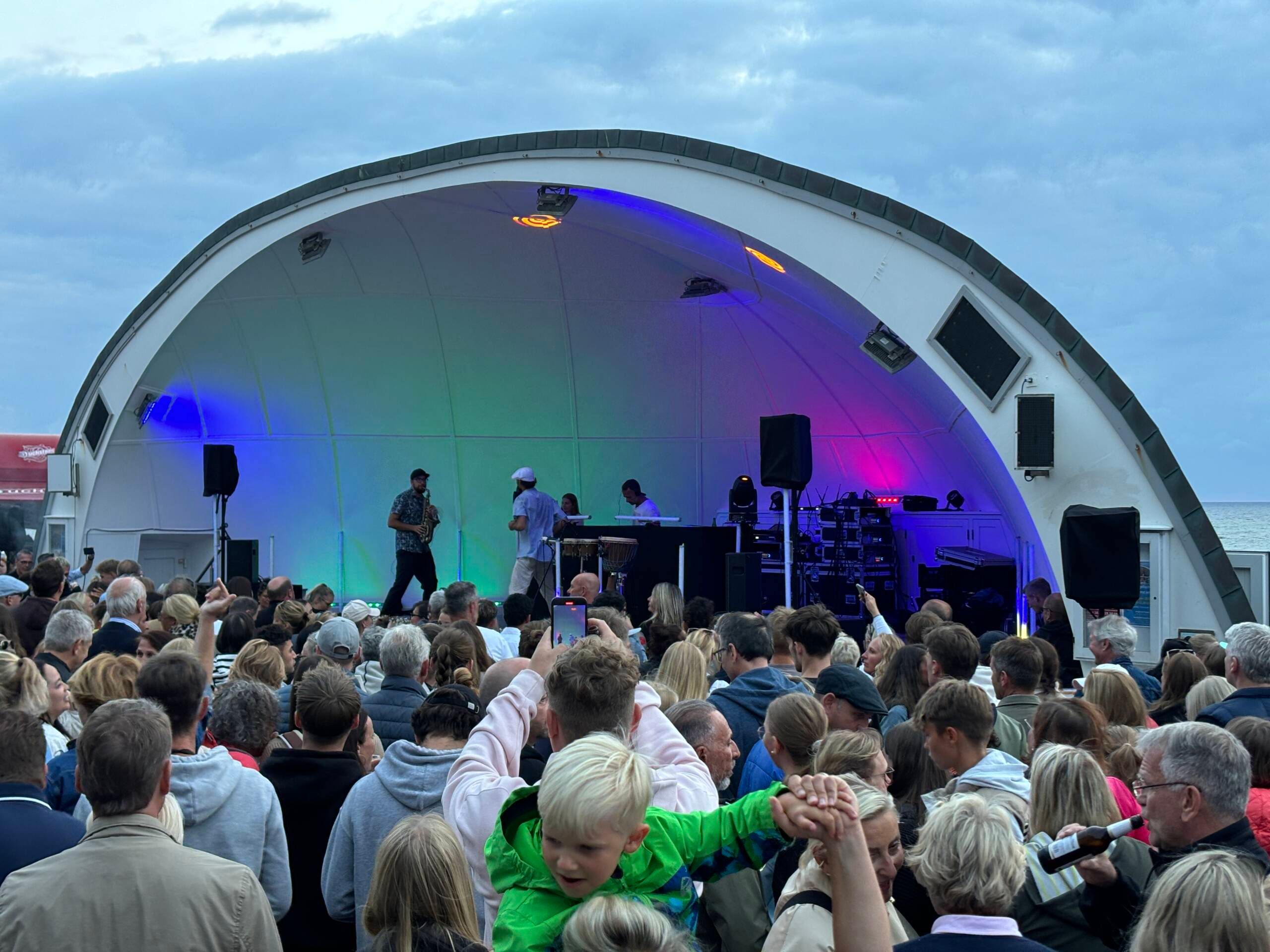 Auftritt in der Musikmuschel bei Sundowner Rhythm & Beats