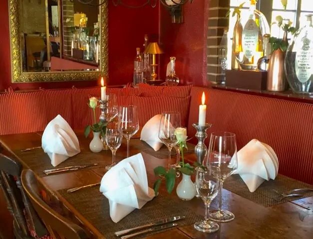 Hus in Lee gedeckter Tisch Rantum Sylt