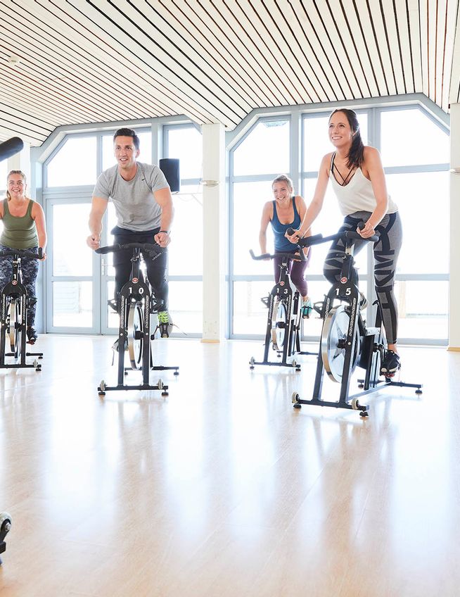 Indoor Cycling im Sportcenter im Syltness Center in Westerland