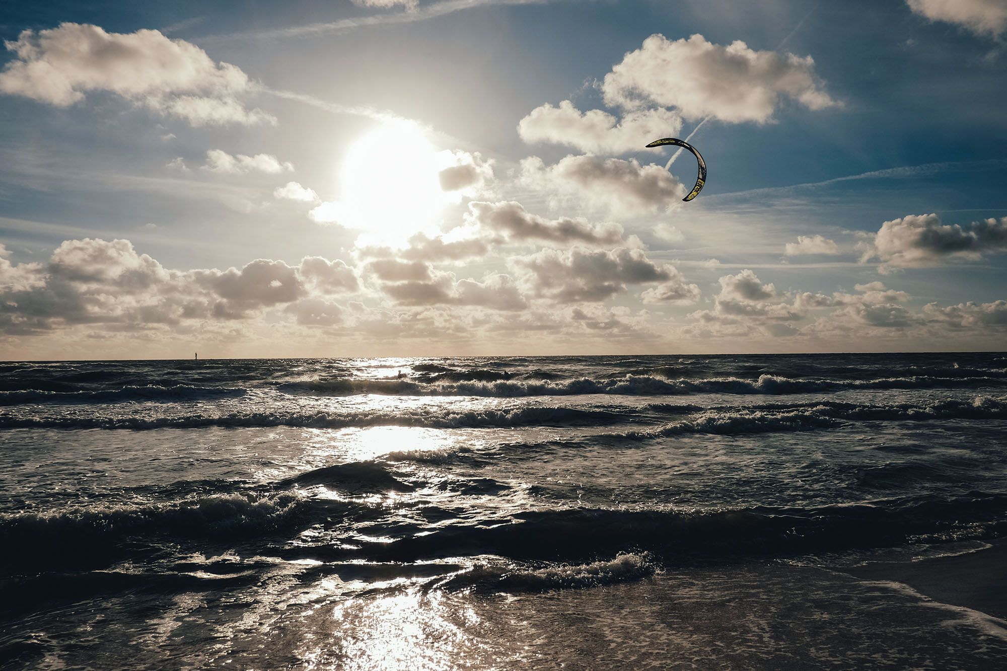 Kitesurfer auf der Nordsee vor Sylt