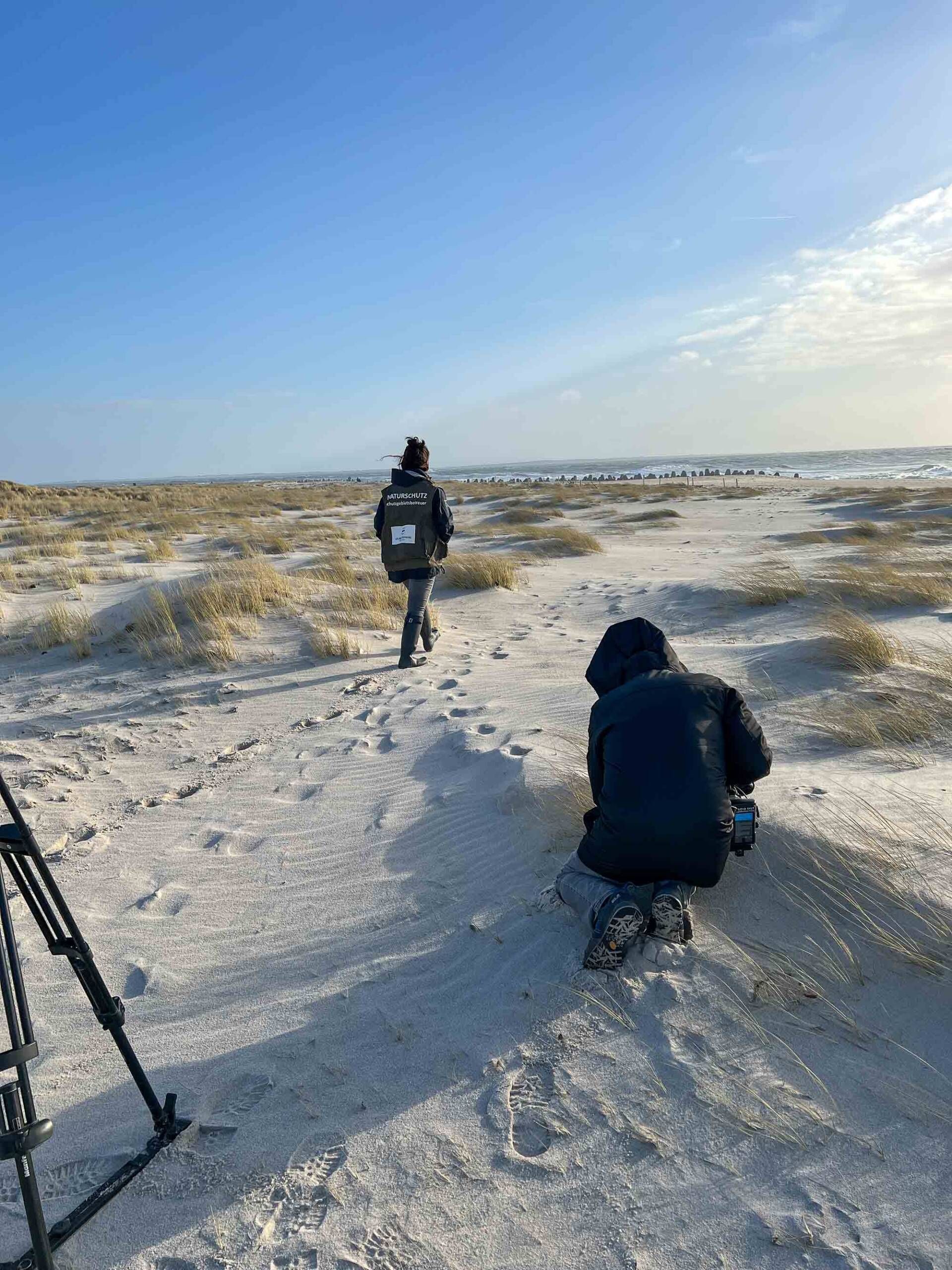 Naturschutzbotschafterin beim Making of der Videobeiträge zur UN Ocean Dekade auf Sylt