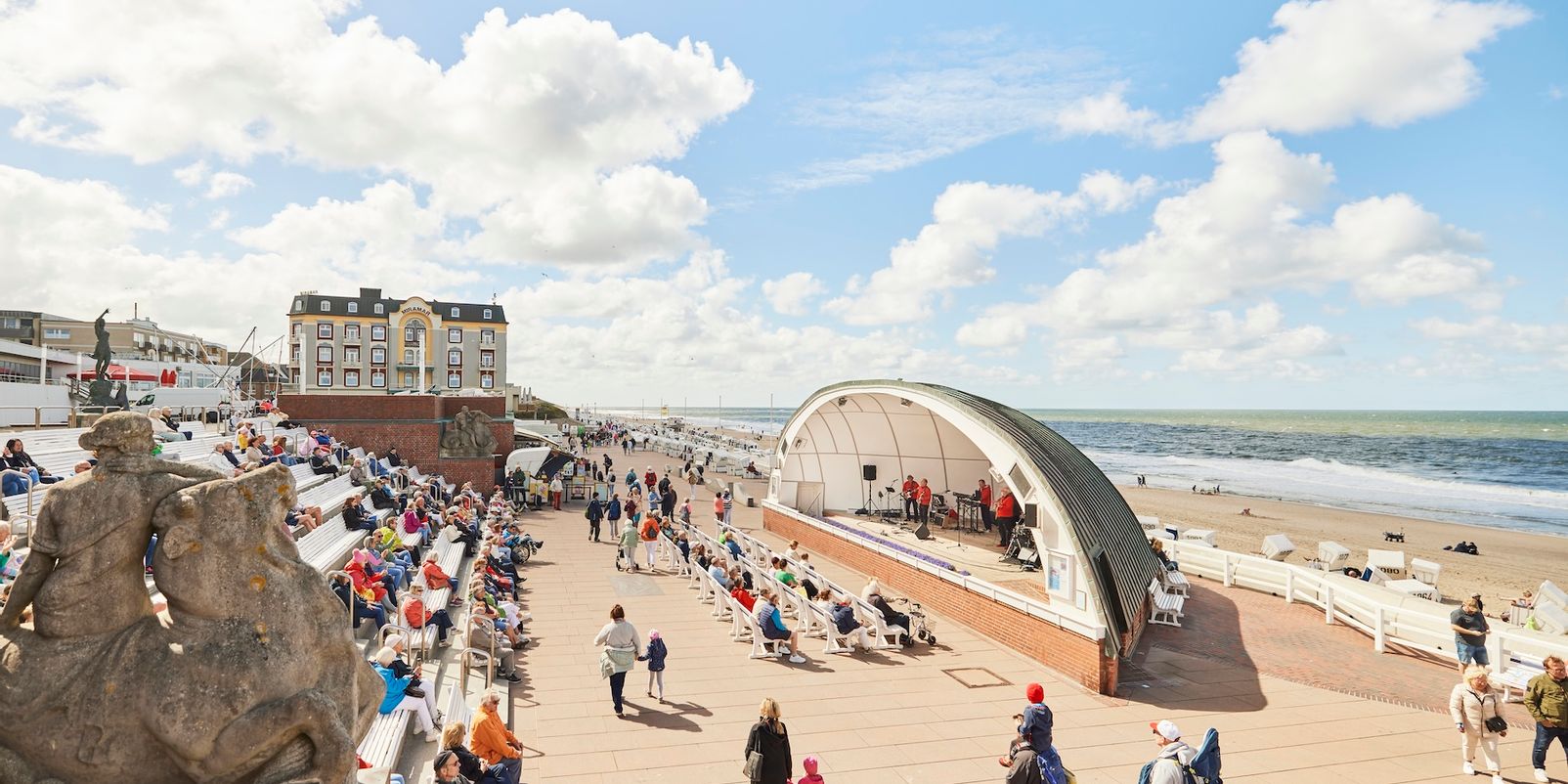 Ambientebeleuchtung an der Musikmuschel