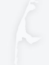 Die Insel Sylt in weiß auf grauem Grund