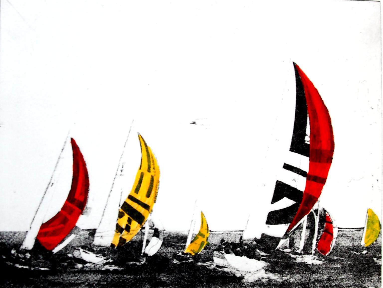 kleine Segel Uschi Dechow Galerie am Meer