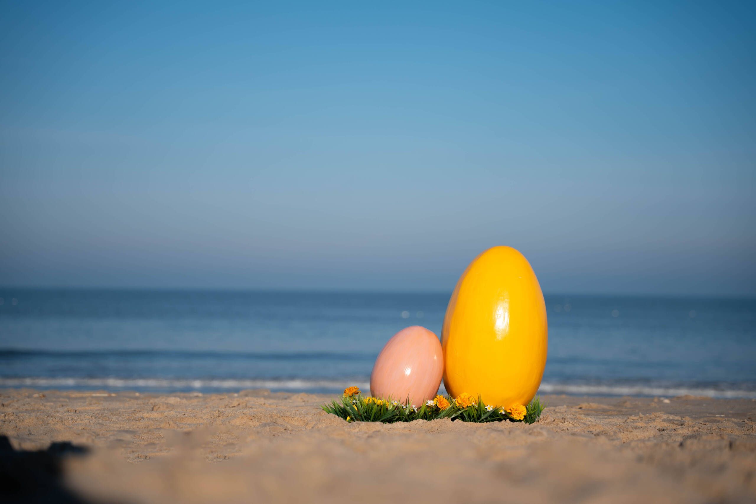Ostereier am Sylter NordseeStrand