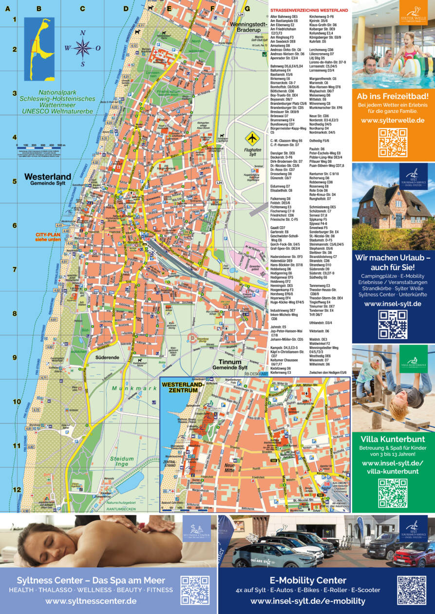 Stadtplan Westerland Auf Sylt