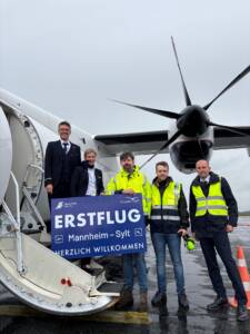 Erstflug Mannheim Sylt
