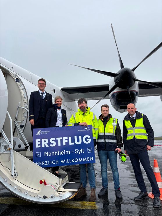 Erstflug Mannheim Sylt
