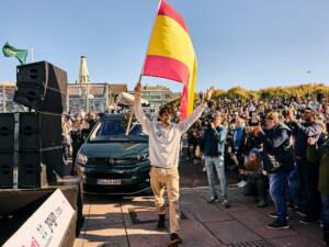Marc Pare bei der Siegerehrung beim Surf Cup auf Sylt von MMP Event