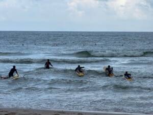 Rettungsschwimmer beim Training in der Nordsee