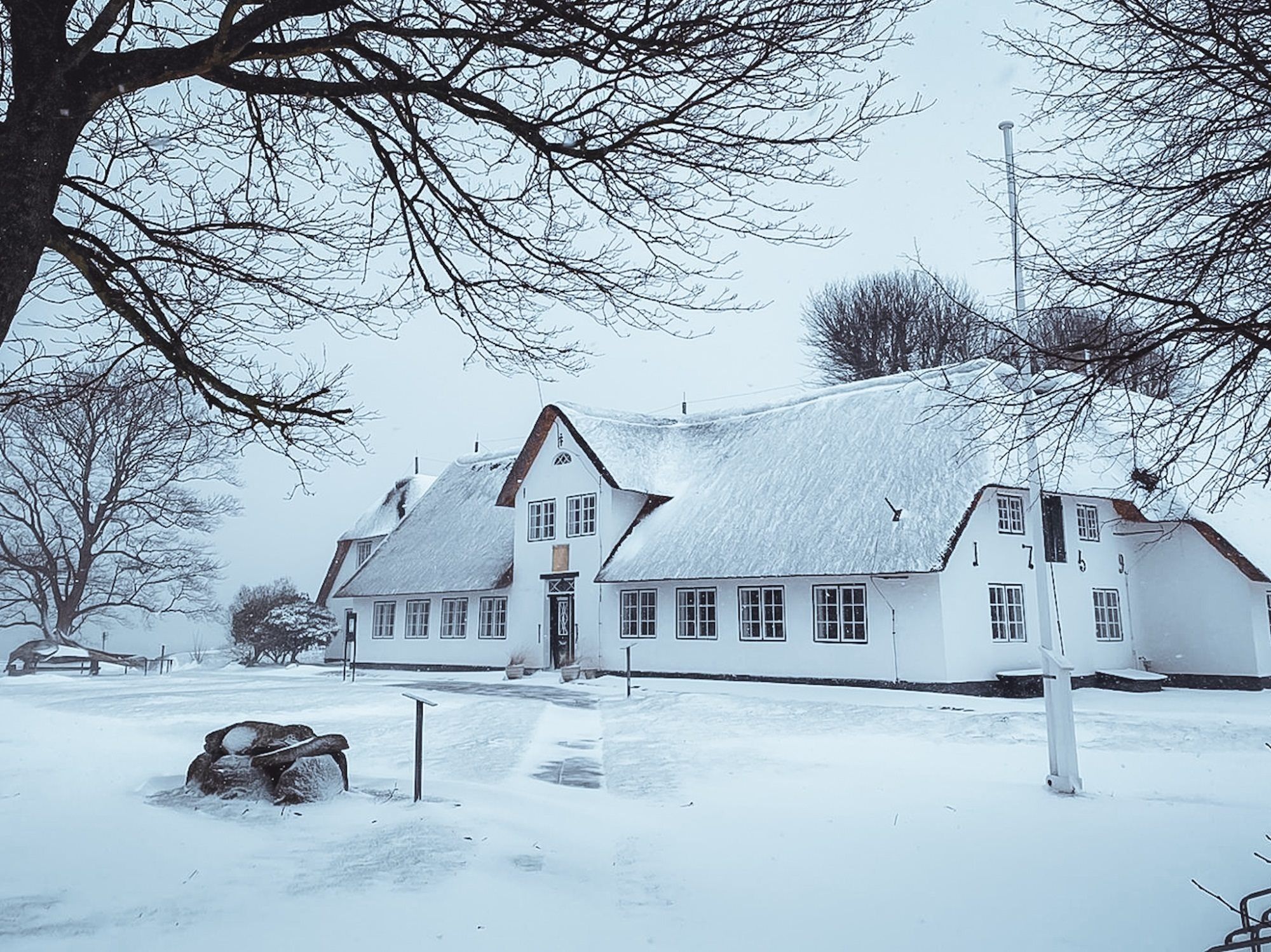 Sylt Museum im Schnee