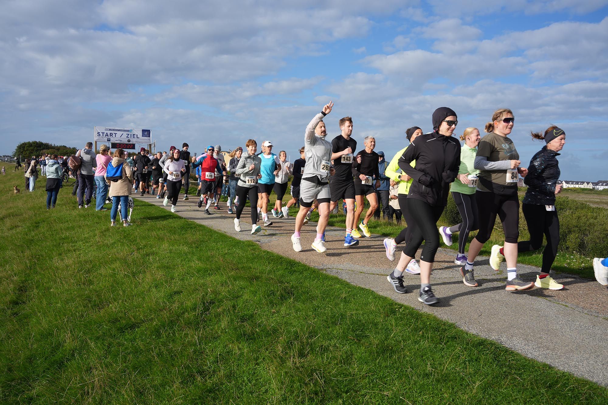 Läufer beim Run ums Rantumbecken 2026