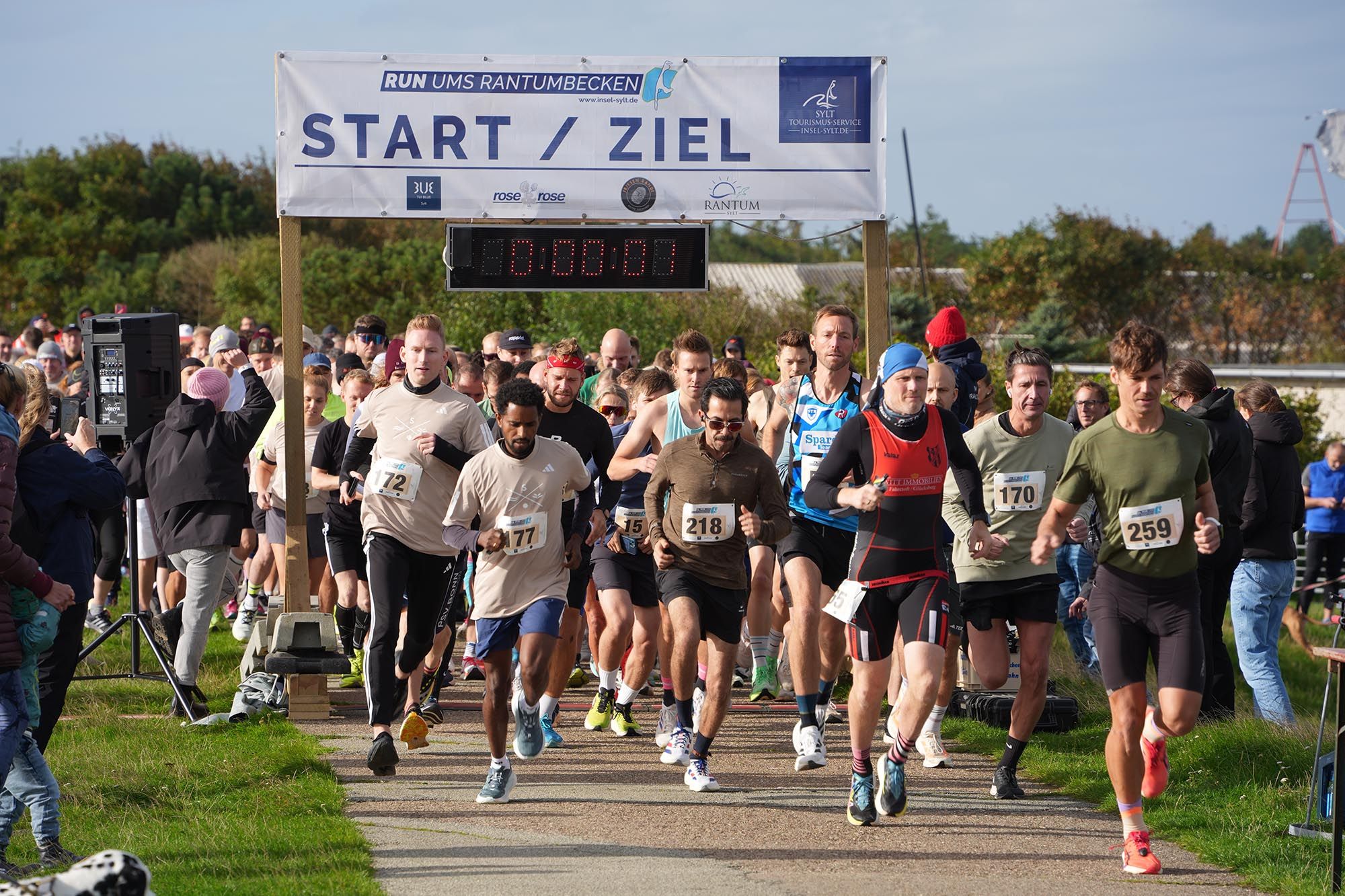 Läufer beim Run ums Rantumbecken 2026