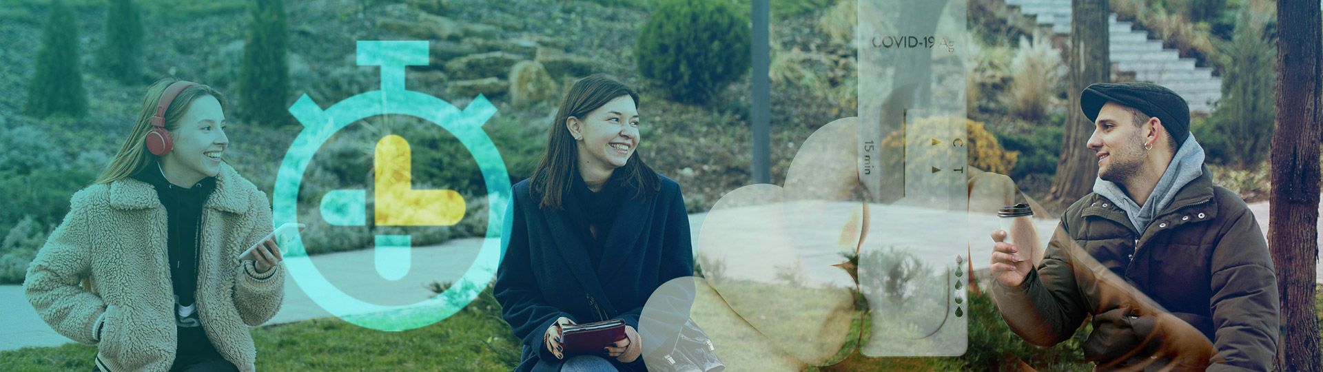 AHA-Regeln und Corona-Schnelltest sorgen zusammen für mehr Schutz auch bei privaten Treffen. 